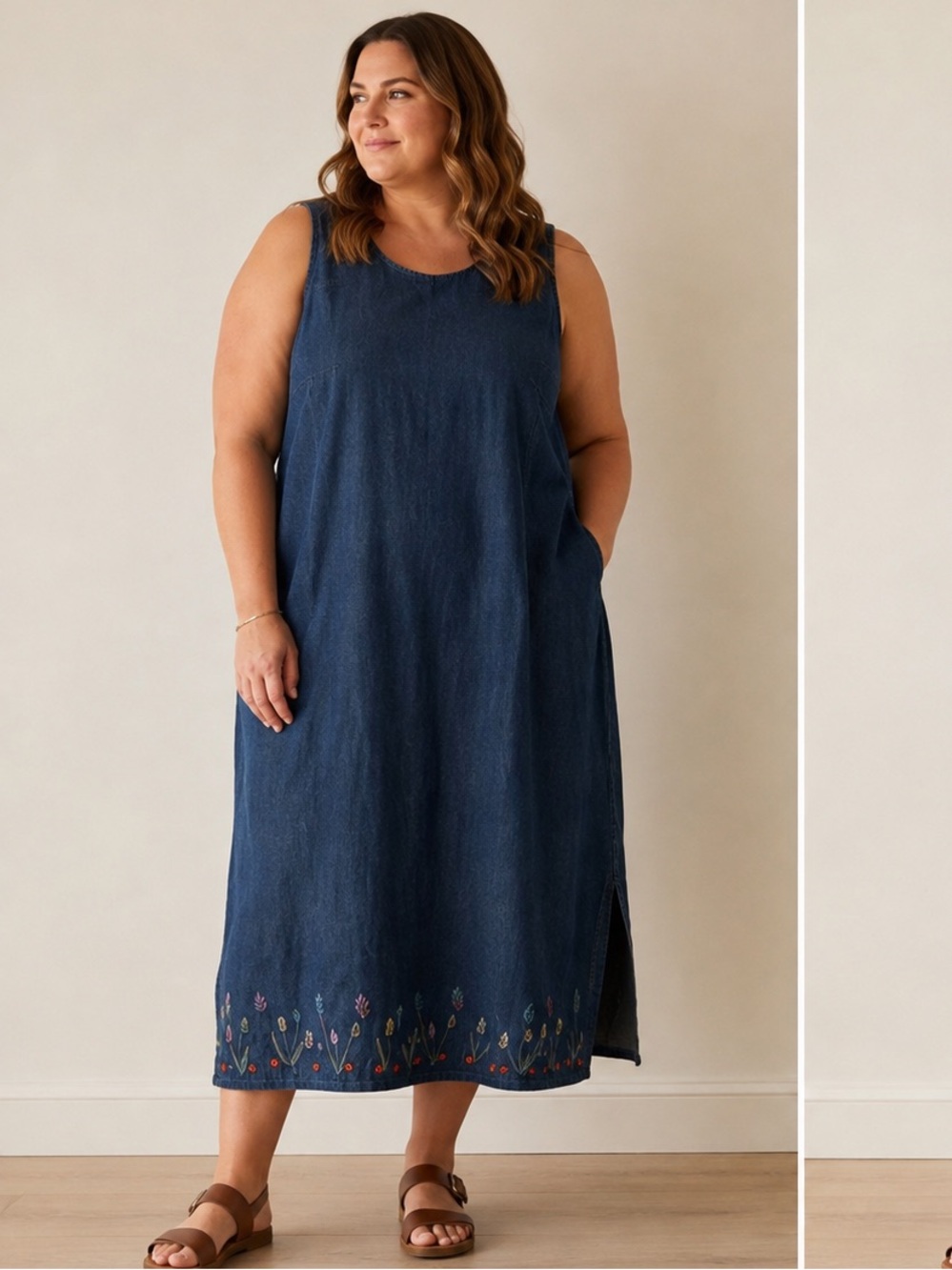 Denim&Co Indigo Jumper & Jacket set